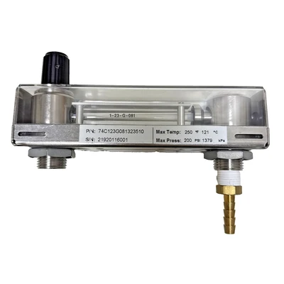 King Instrument Company 74C123G081323510 Glass Tube FlowMeter
