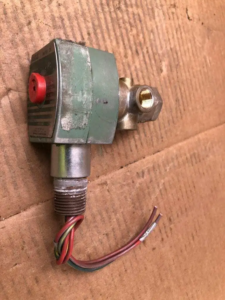 ASCO Red-Hat 8320G184 1/4″ 3-Way Brass Solenoid Valve 115PSI WOG 11.6W