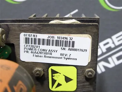 Fisher Rosemount CP7202 Power Conversion Assembly 46A4281X01R Rev. Z Used