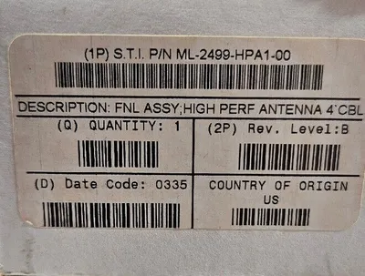 ML-2499-HPA1-00 High Performance Antenna. Loc 5C-1