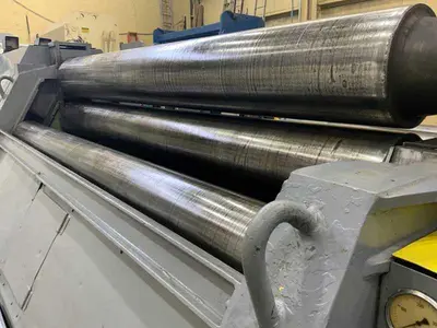 10' X 1/2" HAEUSLER MODEL VRM-HW-3000X12 INITIAL DOUBLE PINCH PLATE BENDING ROLL