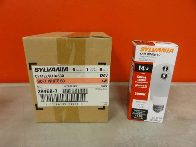 NEW SYLVANIA CF14EL/A19/830