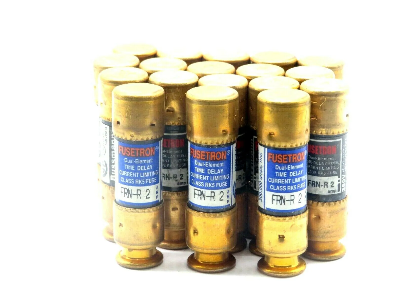 18 NEW FUSETRON FRN-R-2 FUSES FRNR2