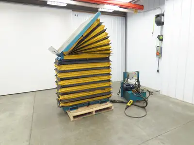 Advance Hydraulic Scissor Lift and Tilt Table 3500lb 48x48" 45° 36" Travel 120V
