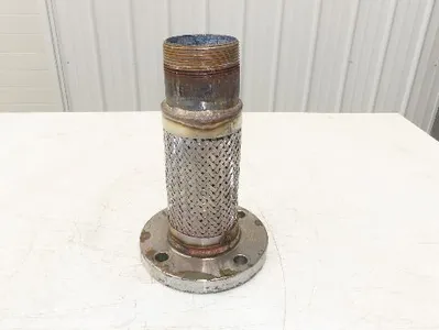 Weldbend 3" NPT x 3" Flanged Stainless Flex Hose Pipe Expansion Joint 4-Bolt 150
