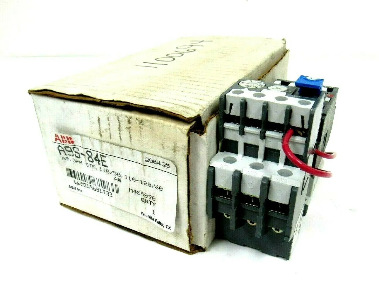 NEW ABB A9S-84E STARTER 3PH 110-120/60 A9S84E