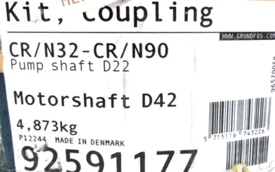 NEW GRUNDFOS 92591177 PUMP SHAFT COUPLING KIT CR/N35-CR/N90