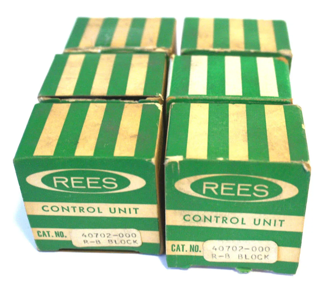 6 NEW REES 40702-000 CONTACT BLOCKS 40702000