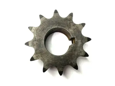 USED MARTIN ROLLER CHAIN SPROCKET 1-1/8" BORE 12 TEETH MISSING SET SCREW