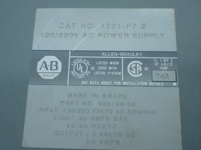 USED ALLENBRADLEY 1771P7