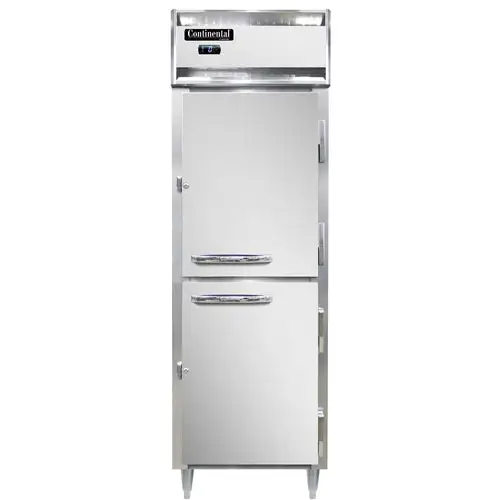Continental D1FNSAHD 26" Designer Line One Section Reach In Freezer, (2) Right Hinge Solid Doors, 115v