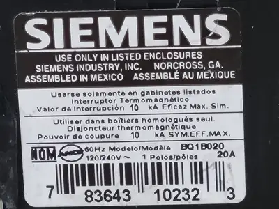 USED SIEMENS BQ1B020
