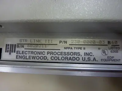USED ELECTRONIC PROCESSORS 230-0000-03