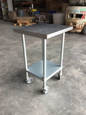 Regency 24″ Square Stainless Commercial Kitchen Table/Cart