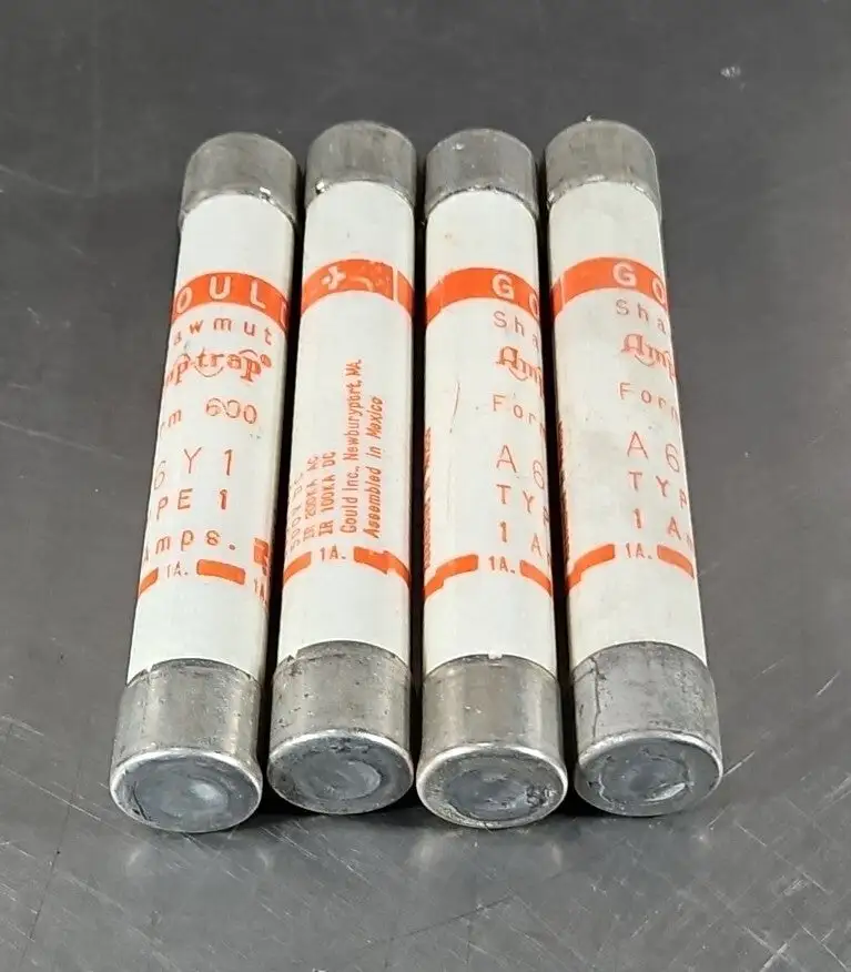 GOULD SHAWMUT A6Y1 Form600 TYPE 1. 1 AMPS, Lot of 4. Loc4C-4