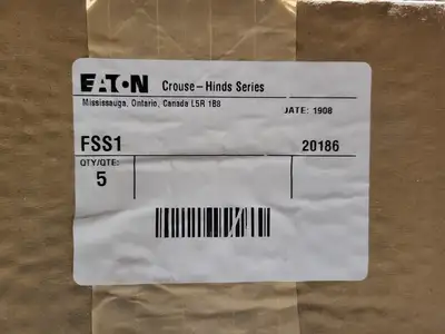 New | in-Stock CROUSE-HINDS FSS1 Misc Electrical & Power Parts British Columbia CA | Lenmark #246822