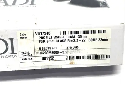 New | in-Stock ADI Ultra High Speed Diamond Bevel Cutting Wheel PRC209M2000-3,2 Cutting Wheels Michigan US | Maverick Industrial Sales #1391545