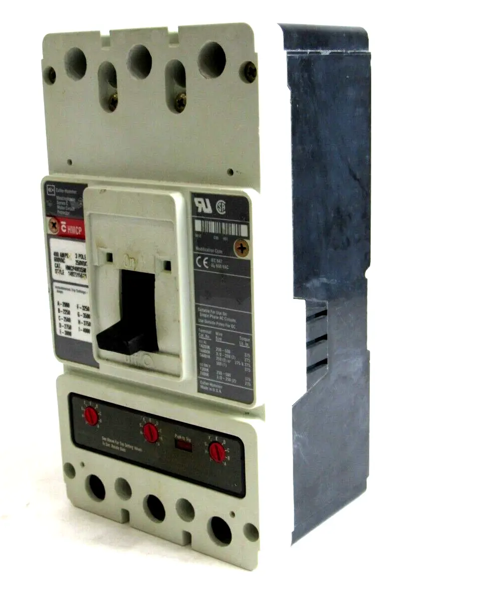 USED CUTLER HAMMER HMCP400X5W CIRCUIT BREAKER