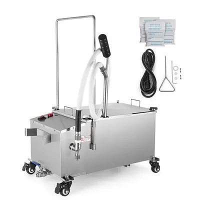 40L Oil Filter Oil Filtration System Cart Filtering Machine 80LBS Fryer Filter