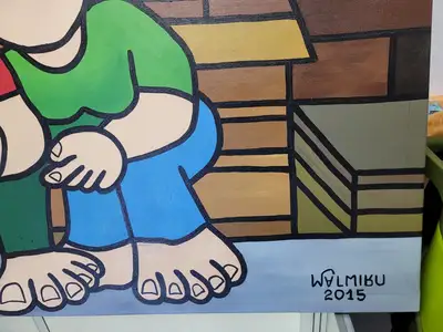 New | in-Stock FalconRestaurantSupply New Walmiru Original Faceless Painting on Canvas - Couple on Steps 36" x 60" Estate & Personal Property Illinois US | Falcon Restaurant Supply #1376734