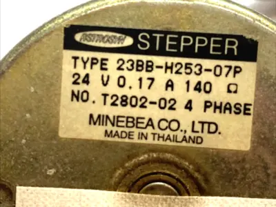 Used Minebea Astrosyn 4-Phase Stepper Motor 24V T2802-02 D.C. Motors Michigan US | Maverick Industrial Sales #1395268