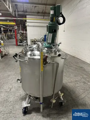 USED Precision 500 Liter Precision Stainless Reactor, 316 S/S, 45/100#
