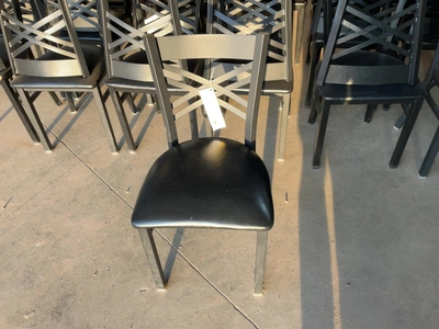 Used LOT OF (43) MODESTO METAL CHAIRS WITH PADDED SEATS Restaurant Front of House Furnishings Michigan US | Miedema Asset Management Group #1761572
