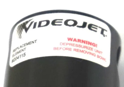 NEW VIDEOJET 204115 AIR INPUT FILTER FOR INKJET CODER