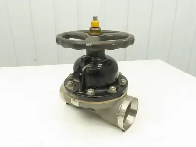 ITT 4-C-425-0-WB-903 Dia-Flo 4" Diaphragm Pinch Valve Stainless Pipe Butt Weld