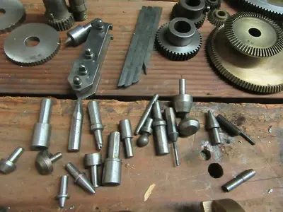 3382-385 Antique RA LIENHARD SUISSE Chaux-De-Fonds Horizontal & Vertical Rotary Engine TURNING / BROCADING MACHINE