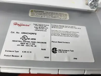 USED HOFFMAN A864CHQRFG