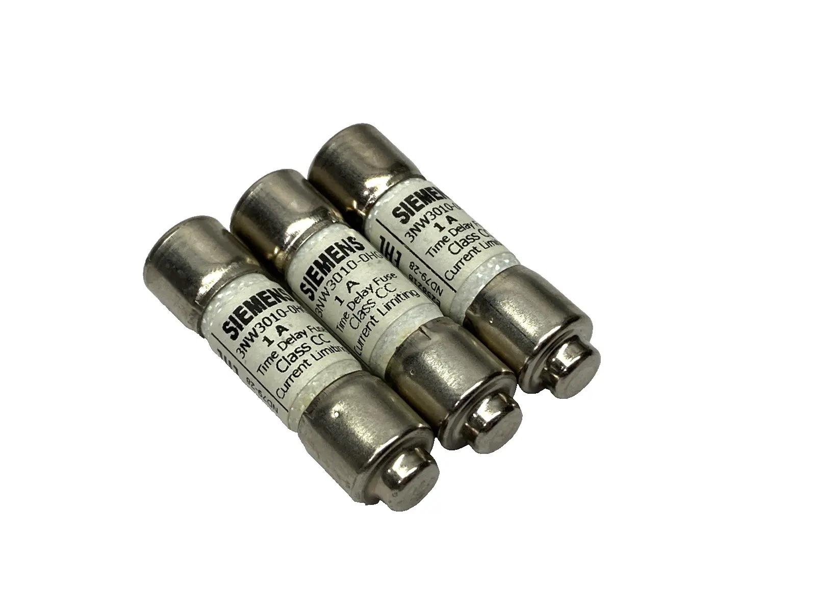 USED SIEMENS SENTRON TIME DELAY FUSE CLASS CC 600V 1A LOT OF 3