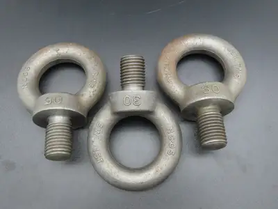 SWL 1.5T M30 x 3.5 Metric Shoulder Eye Bolt 45mm Shank NC-05  Lot of 3