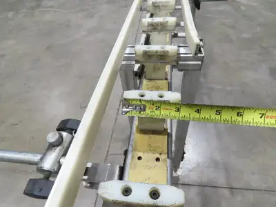 QC Industries 17' Automation Indexing Conveyor 2" Modular Cleated Timing Belt