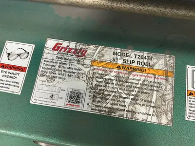 Used 2016 GRIZZLY T26471 Plate Bending Rolls including Pinch Ohio US | HGR 24 #1541523