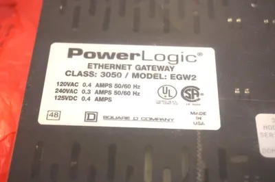 NEW SQUARE D 3050-EGW2 POWERLOGIC ETHERNET GATEWAY 3050EGW2 63230-210-100