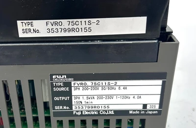 USED FUJI ELECTRIC FVRO. 75C11S-2
