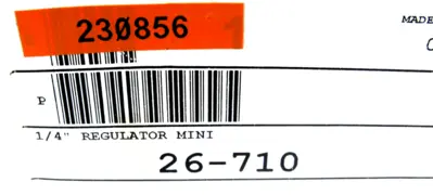 NEW BEDFORD 26-710 MINI REGULATOR 1/4" 26710
