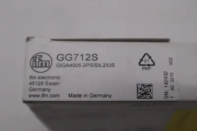 IFM EFECTOR GG712S GIGA4005-2PS/SIL2/US NEW IN BOX STOCK G871A