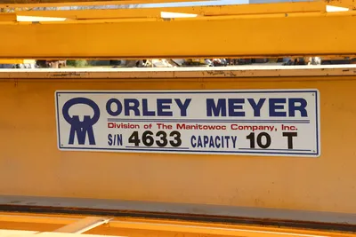Orley Meyer 36' x 10 Ton Bridge Crane