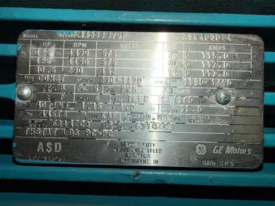USED GE MOTORS SKAF445SS370P