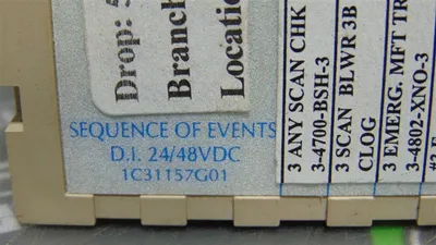 Westinghouse Emerson 1C31157G01 Ovation Sequence of Events Module Used
