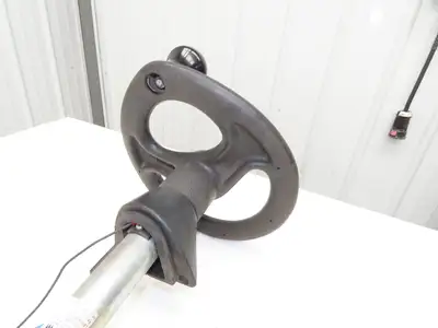 Linde 3355421001 Forklift Steering Wheel & Column W/Horn Removed From E18C-02