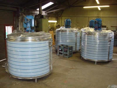 1000 L S/S Jacketed Open Top Pan