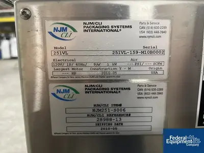 USED New Jersey Machine NJM Label Head, Model 251VL