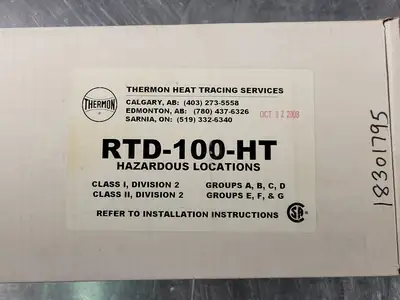 New | in-Stock THERMON RTD-100-HT Misc Electrical & Power Parts British Columbia CA | Lenmark #254217