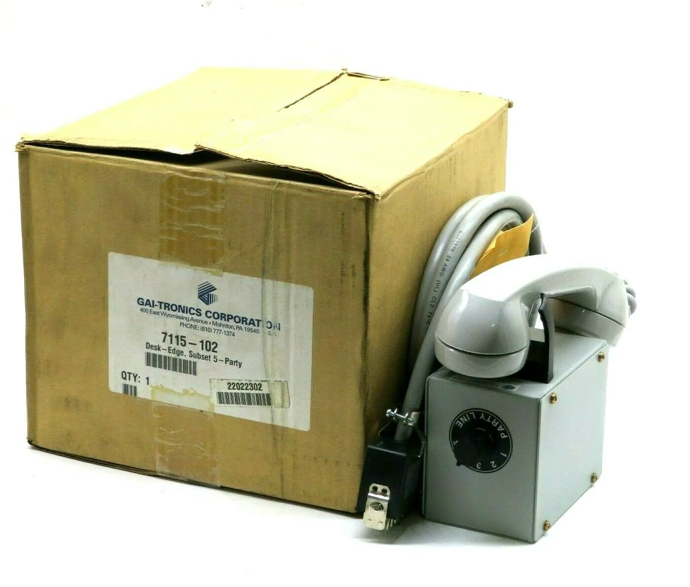 NEW GAI-TRONICS 7115-102 SUBSET 5 PARTY DESK PHONE 7115102