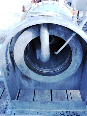Baker-Perkins S-10 pusher centrifuge, 316L SS.