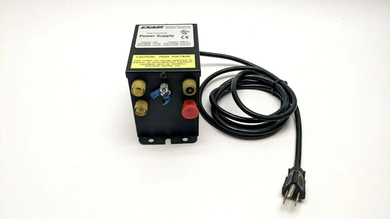 Used Exair Static Neutralizing Power Supply 115V DAMAGED PORTS Power Supply - High Voltage Michigan US | Maverick Industrial Sales #1391871
