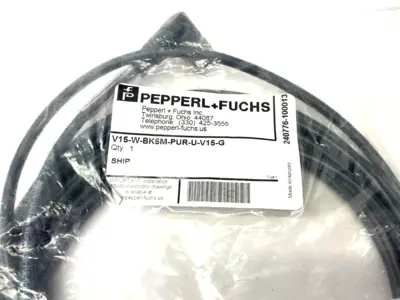 NEW PEPPERL+FUCHS M12 5-PIN ANGLE FEMALE - MALE